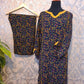 Black Print with Mustard Leaves - Matching Separates