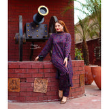 Magenta Petals - Trouser &amp; Shirt