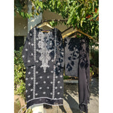 Monochrome Embroidered